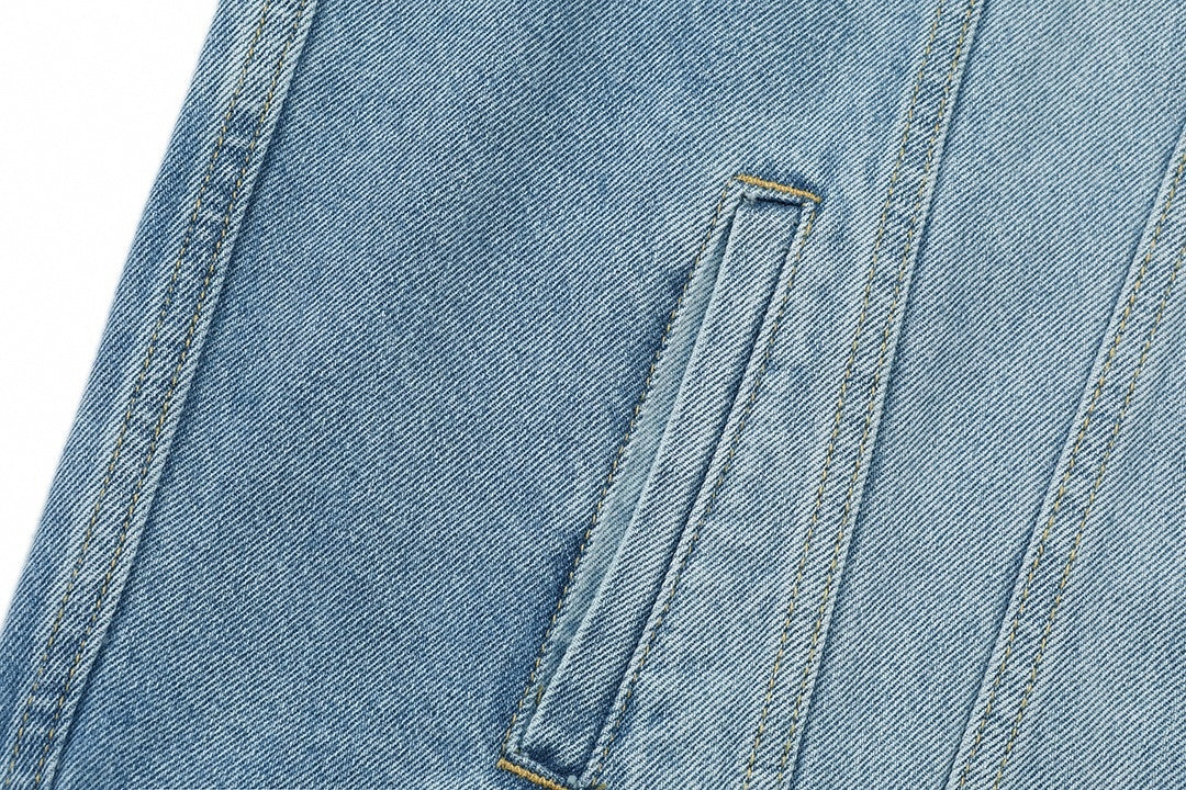 Light Blue Washed Denim Jacket