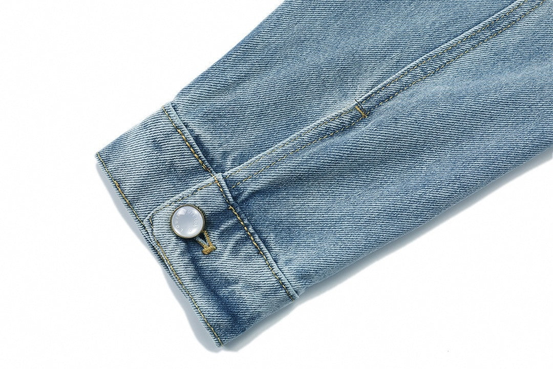 Light Blue Washed Denim Jacket