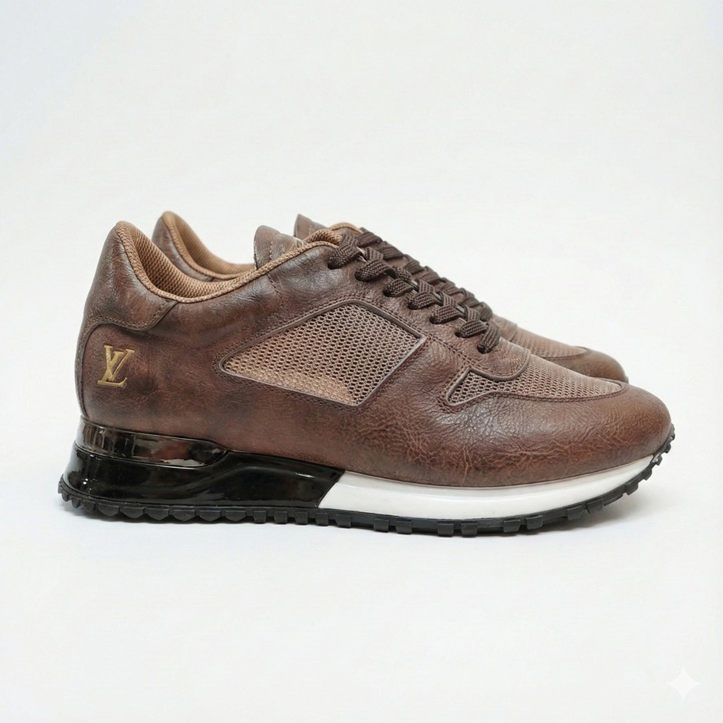 Brown Leather Run Away Sneaker