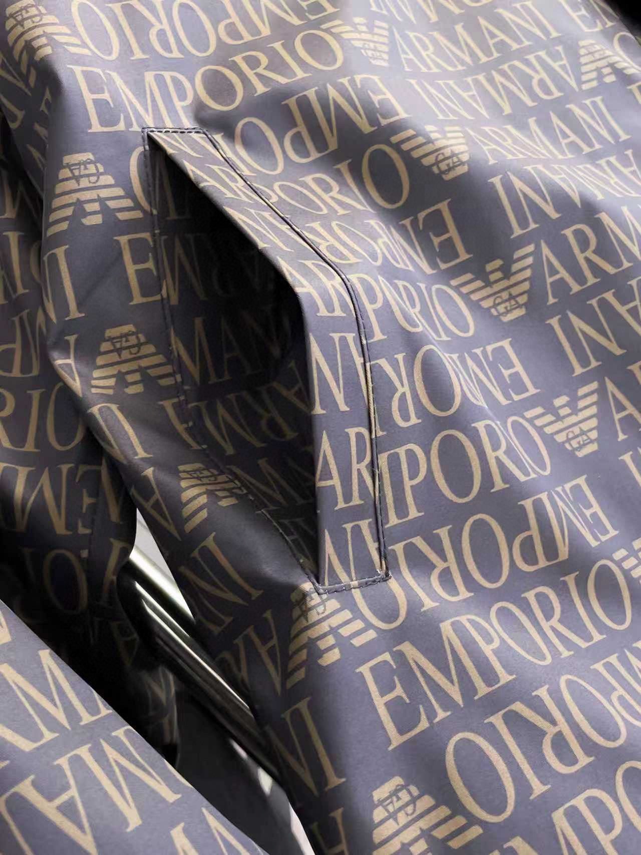 Monogram Print Hooded Windbreaker