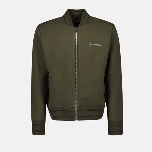Khaki Varsity Jacket
