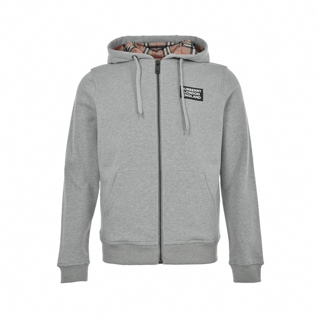Gray Zip-Up Hoodie