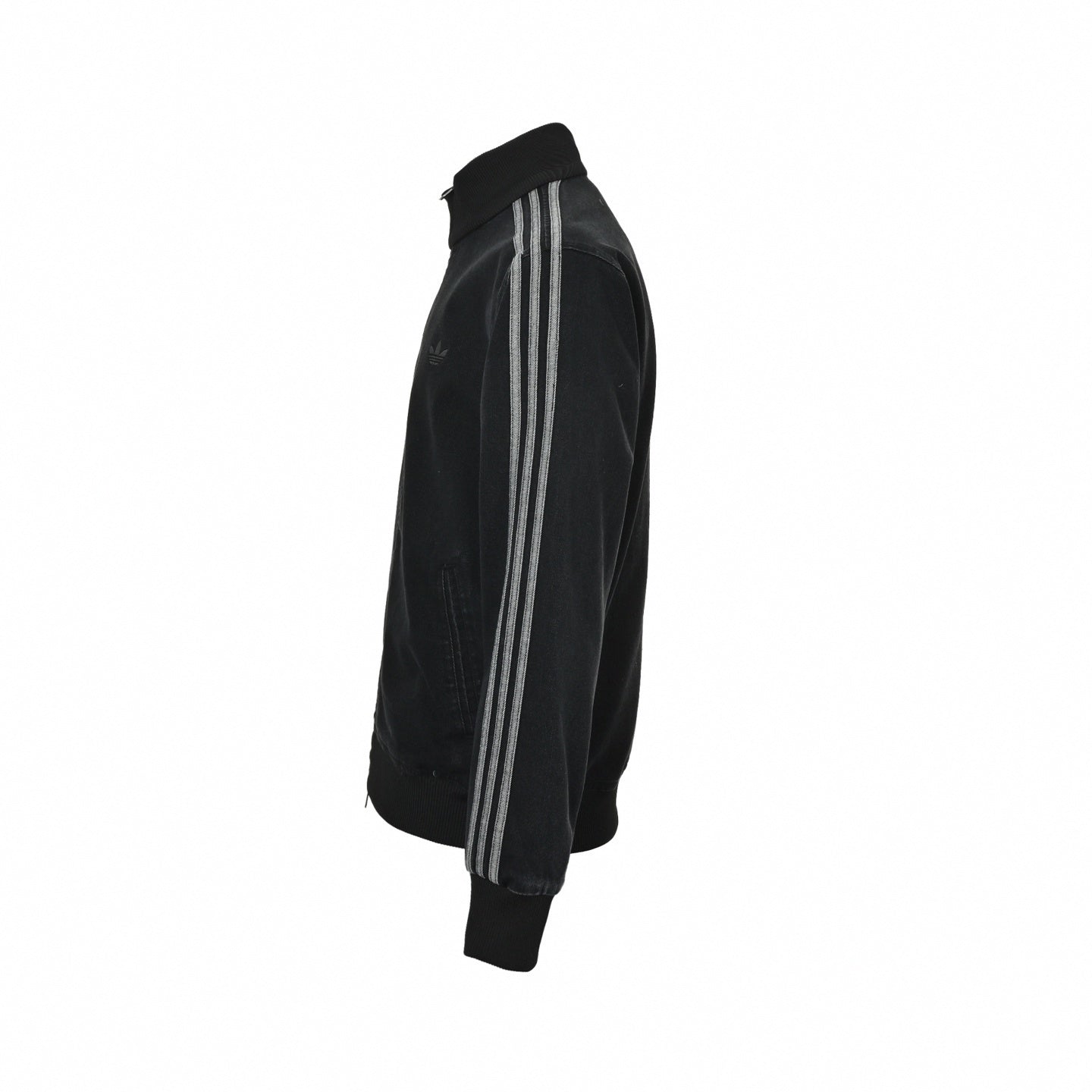 Black Denim Track Jacket