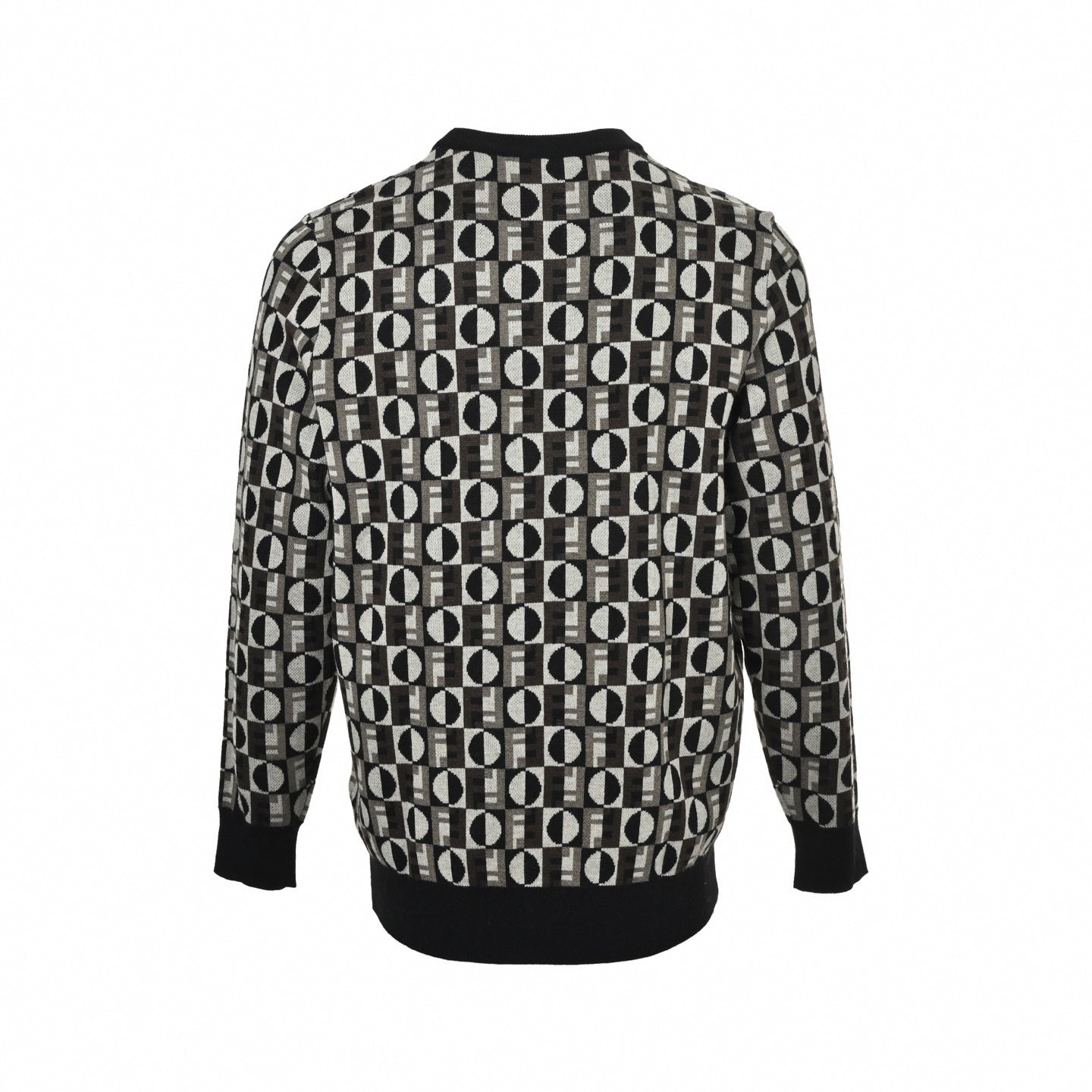 Graphic Jacquard Knit Crewneck