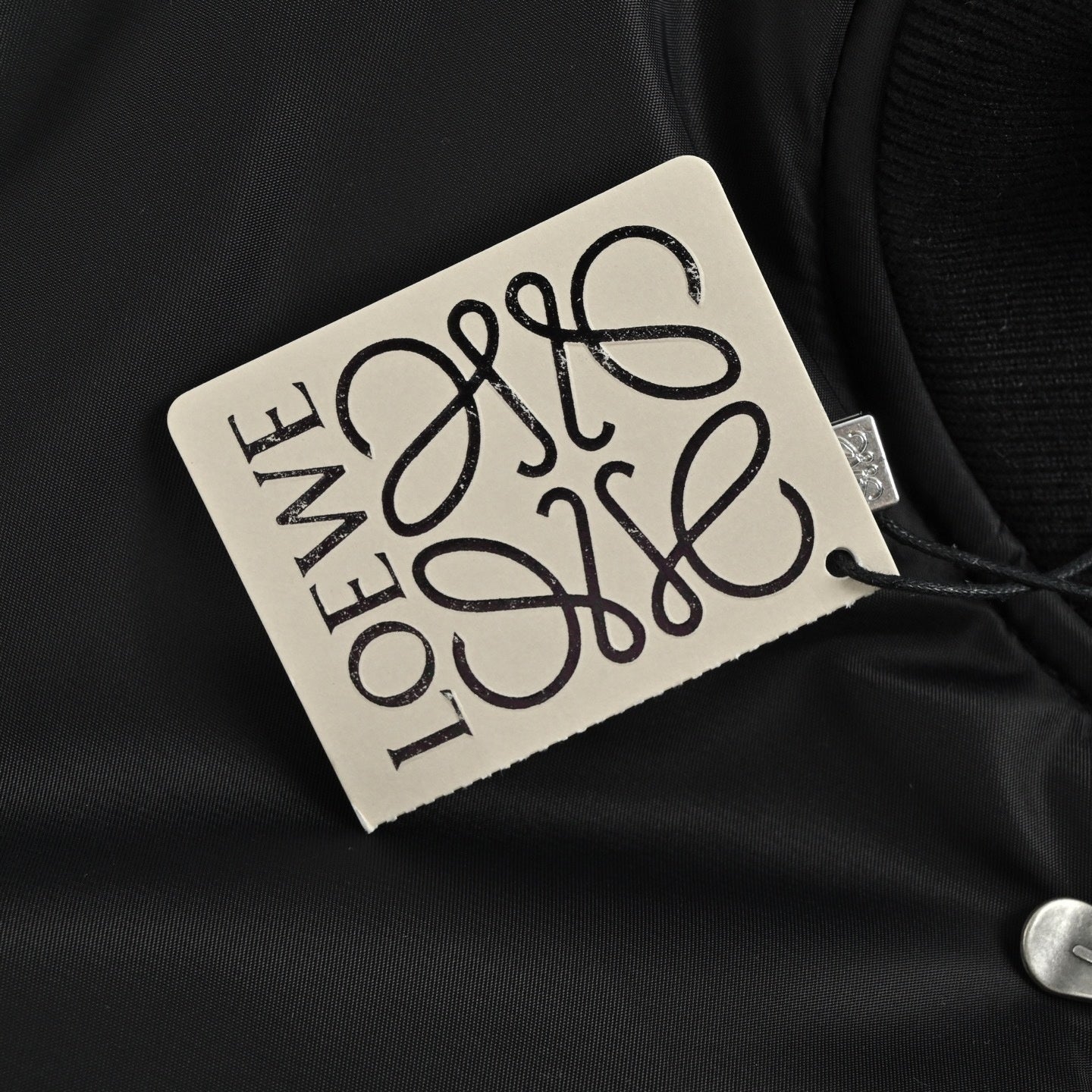 Black Nylon Bomber Jacket