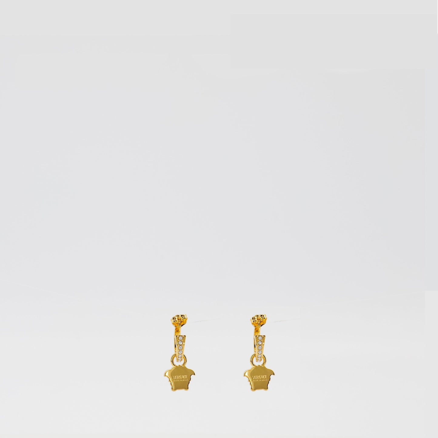 La Medusa Hoop Earrings with Crystals