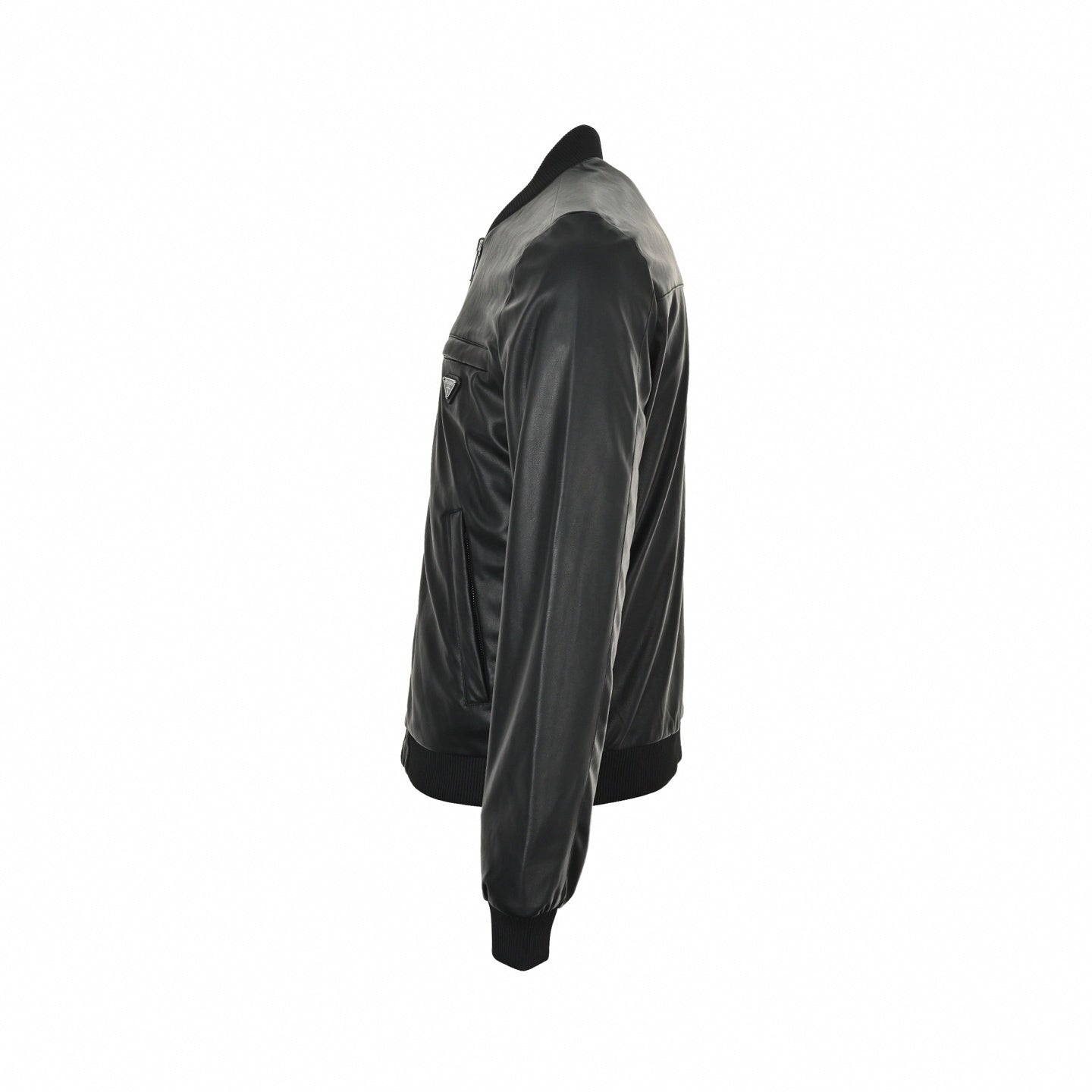 Reversible Leather & Nylon Bomber Jacket