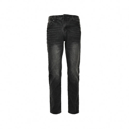 Men's Faded Black Slim-Fit Denim Jeans