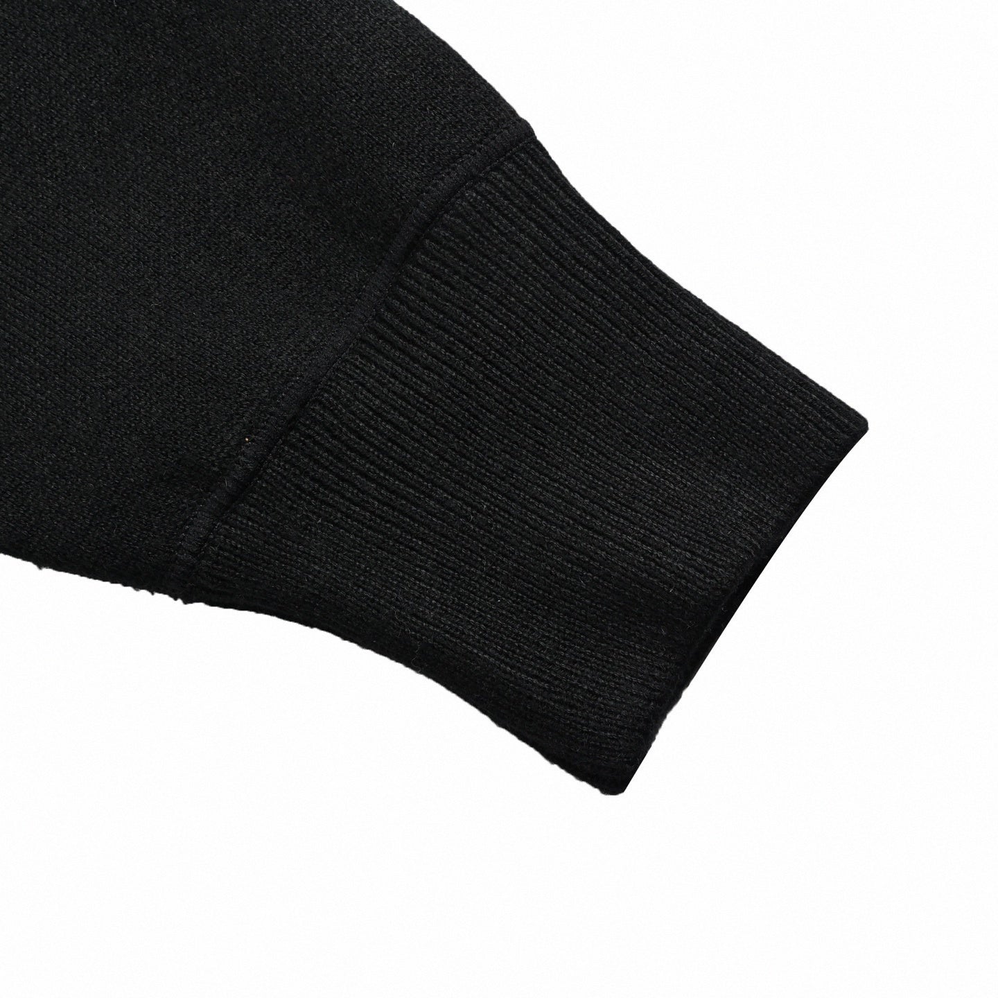 Reversible Monogram Wool Zip Hoodie – Black & Brown Edition