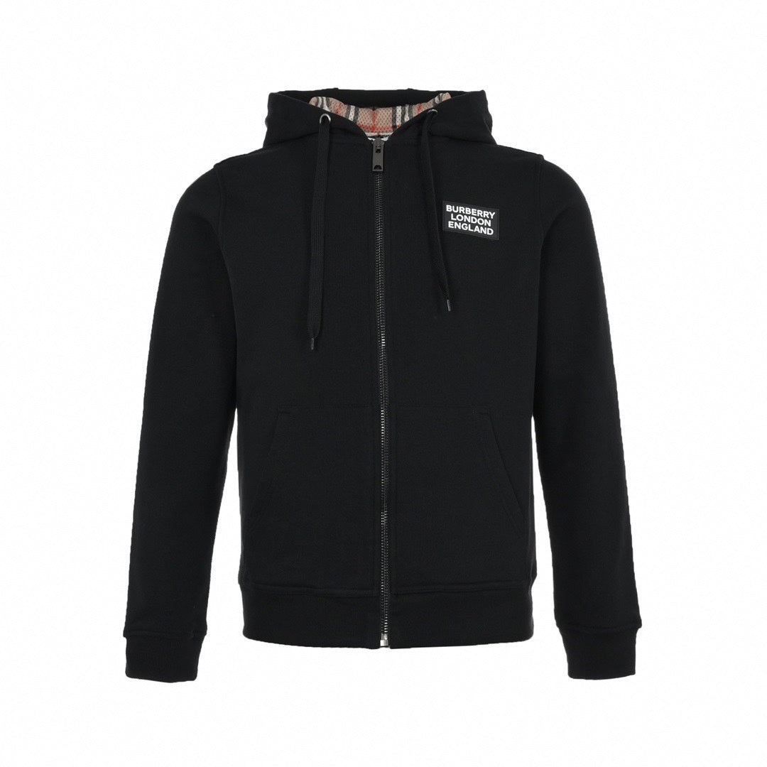 Black Zip-Up Hoodie