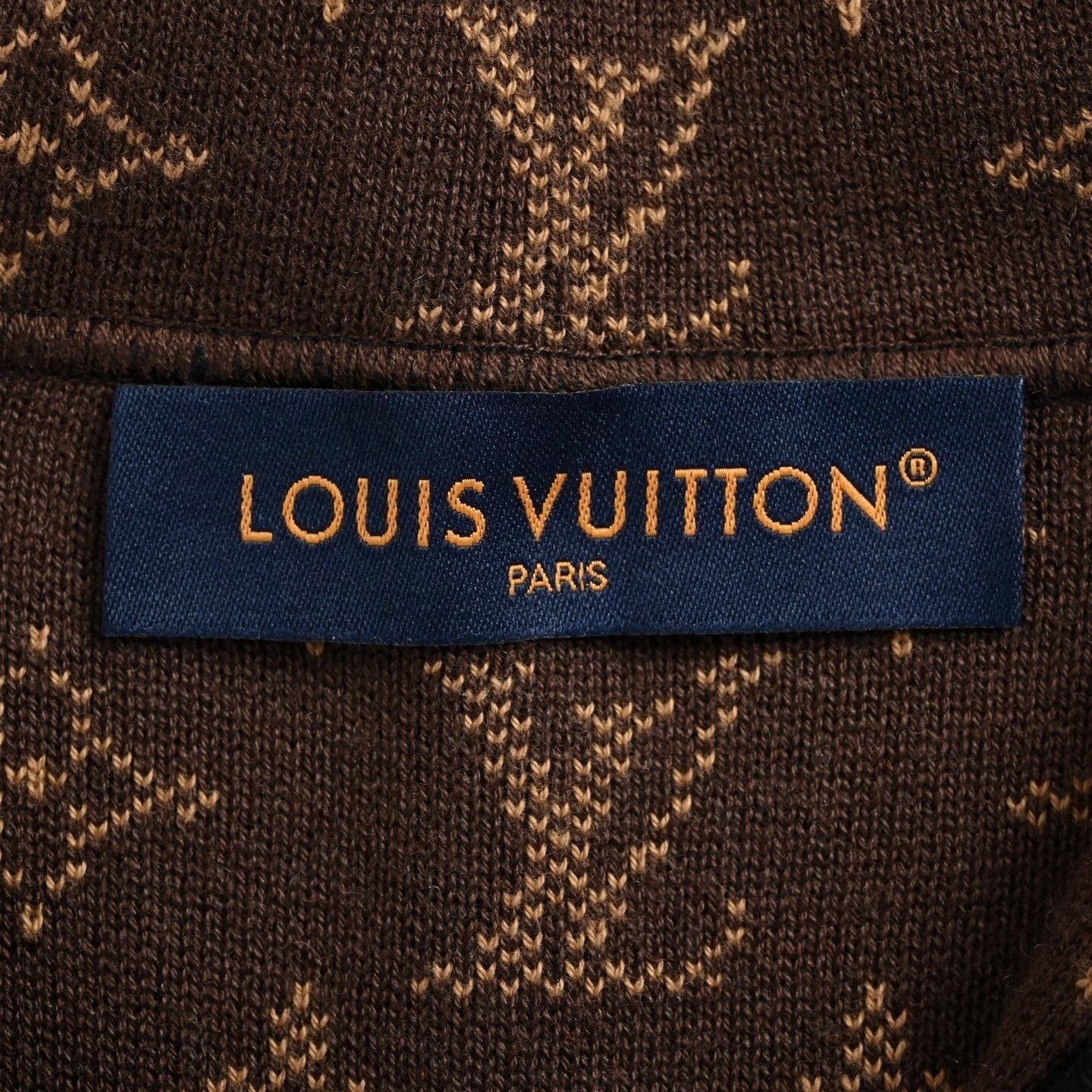 Reversible Monogram Wool Zip Hoodie – Black & Brown Edition