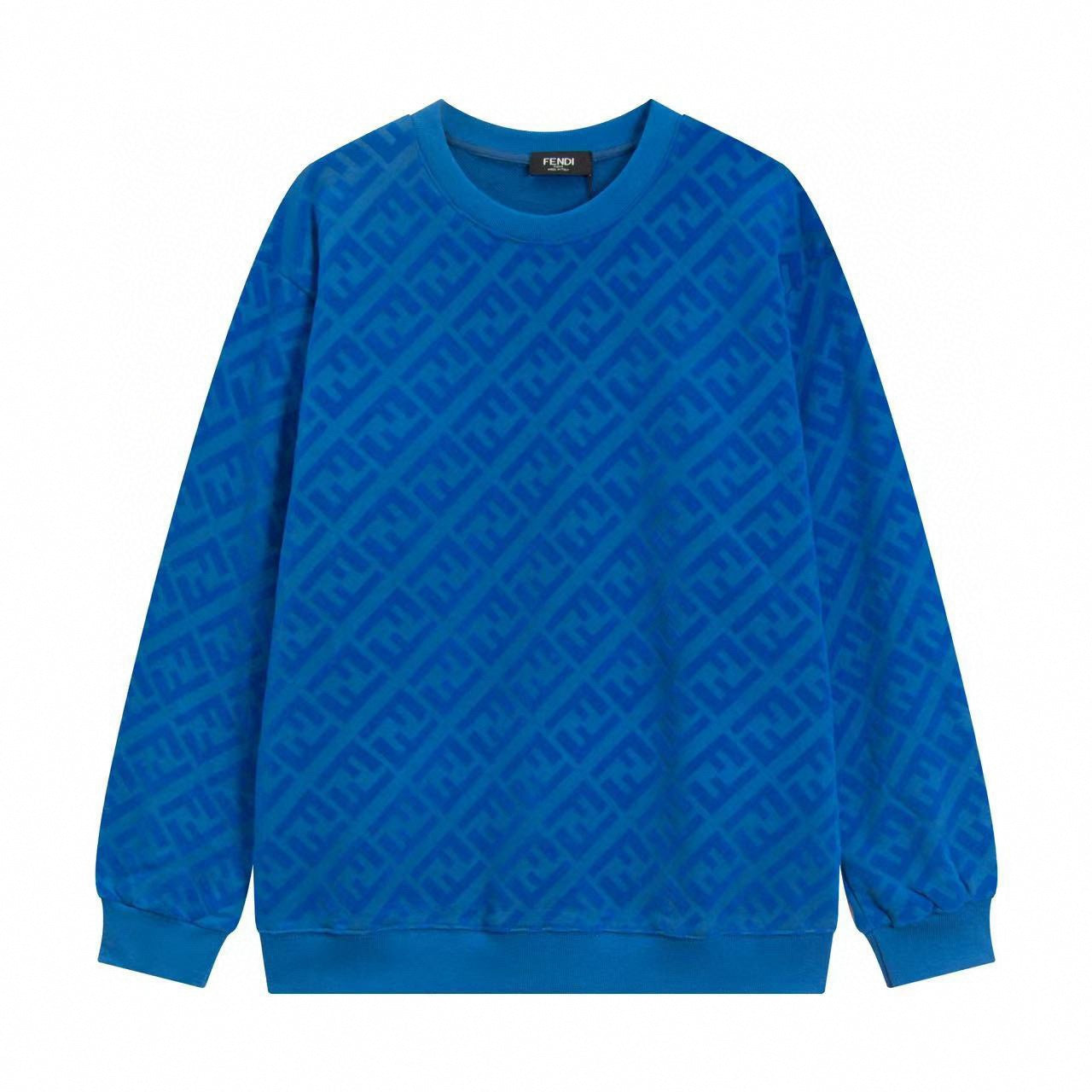 Blue Monogram Crewneck Sweatshirt