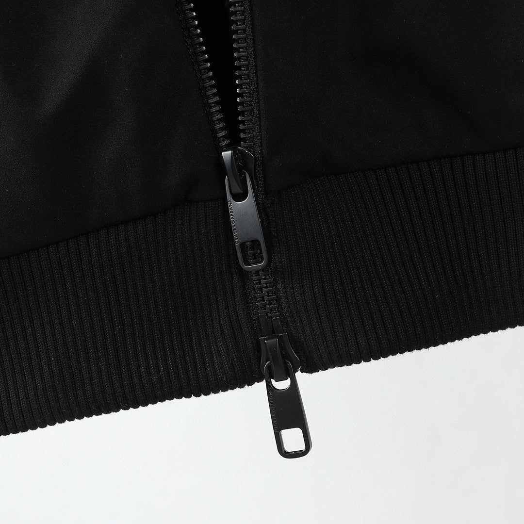 Faux-Fur Lined Hooded Zip Jacket