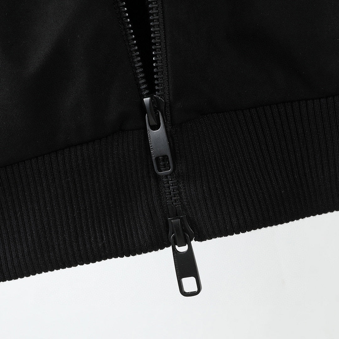 Faux-Fur Lined Hooded Zip Jacket