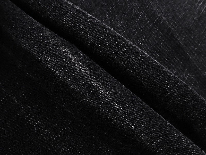 Hollywood Distressed Black Denim Jeans