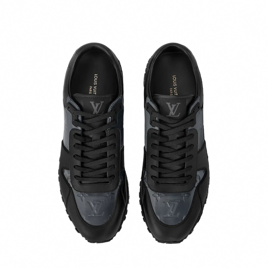 Run Away Sneaker – Black Iridescent Monogram
