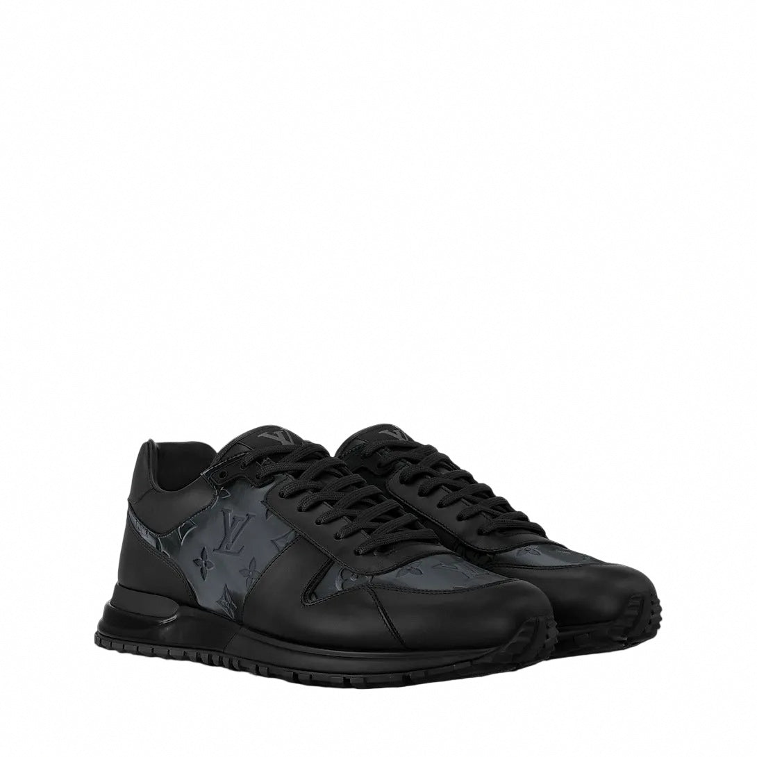 Run Away Sneaker – Black Iridescent Monogram