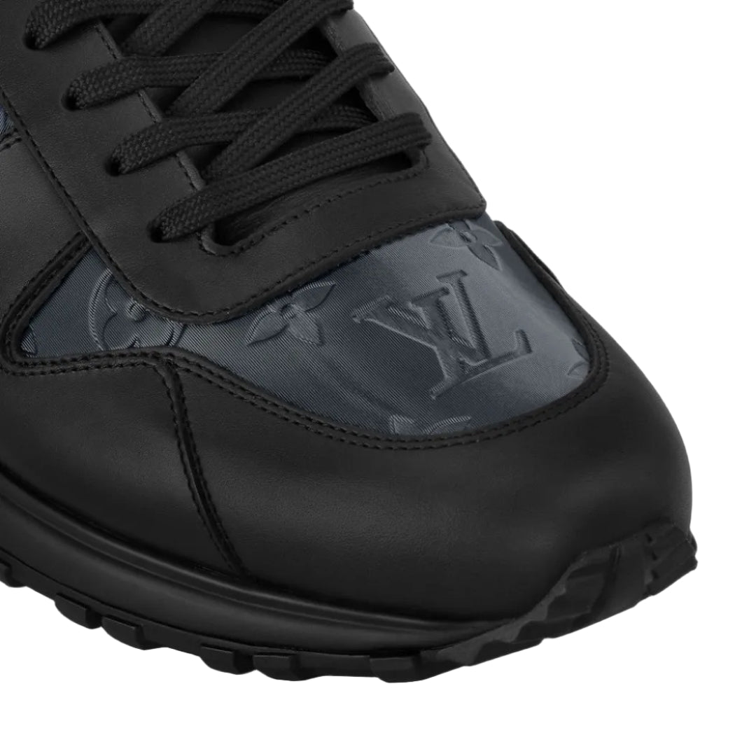 Run Away Sneaker – Black Iridescent Monogram