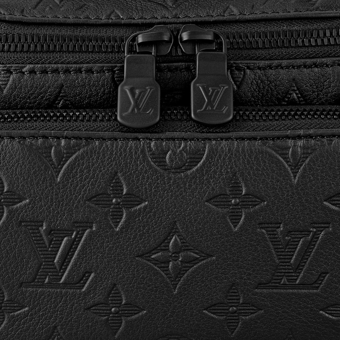 Rush Bumbag – Black Monogram Shadow Calfskin