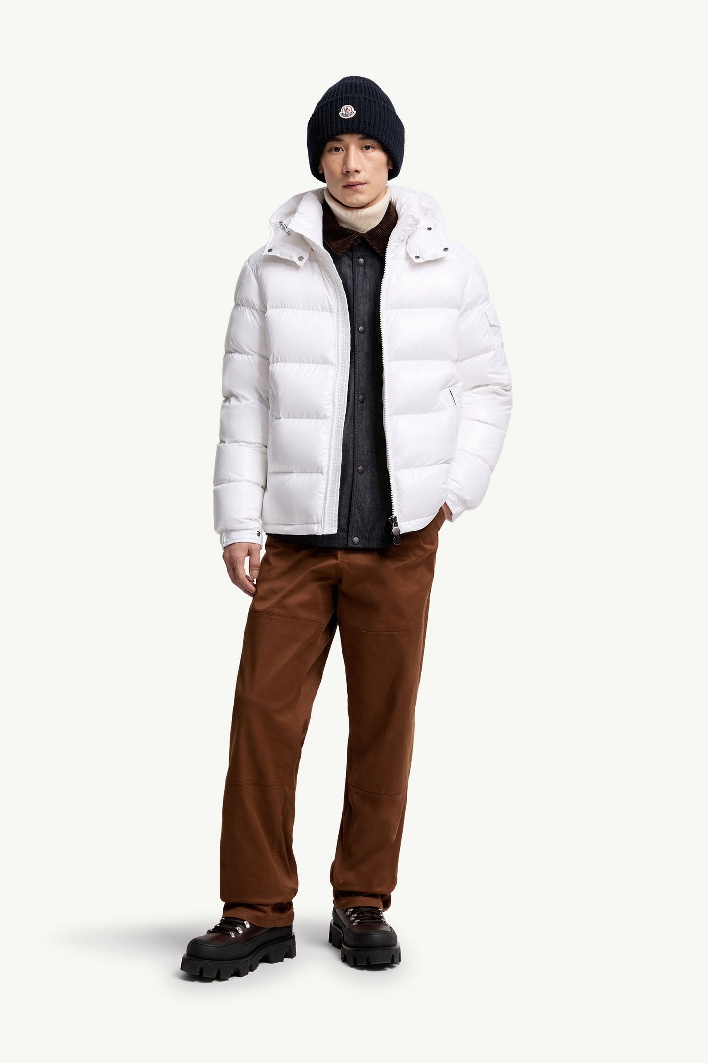 White Lightweight Insulated Puffer Jacket