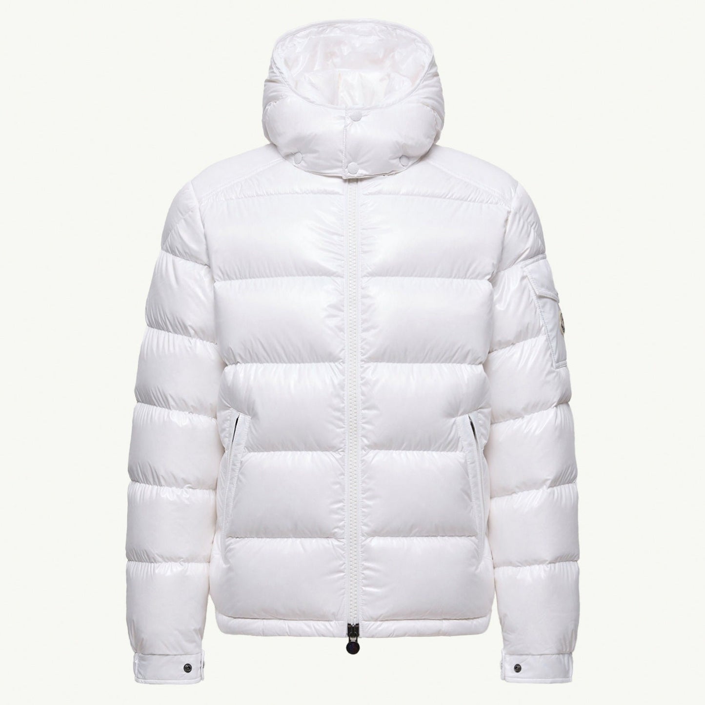 White Lightweight Insulated Puffer Jacket
