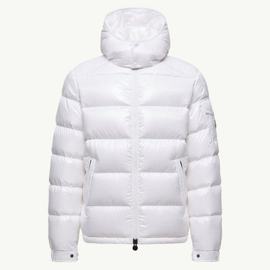 White Lightweight Insulated Puffer Jacket