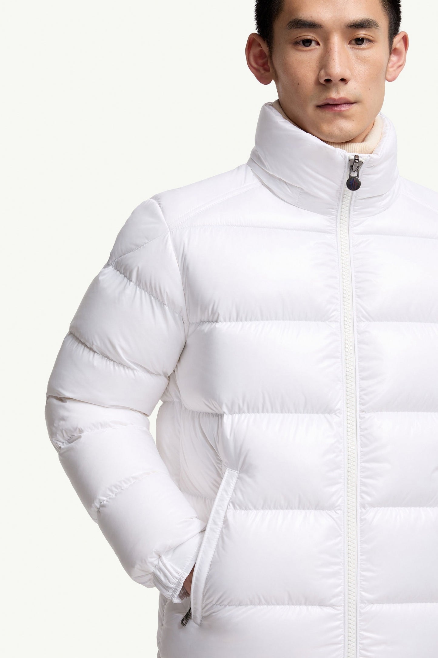 White Lightweight Insulated Puffer Jacket