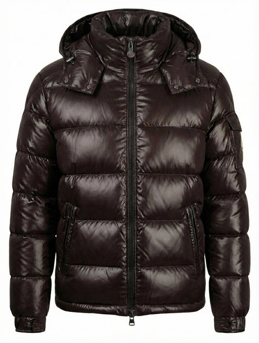 Dark Brown Lightweight Insulated Puffer Jacket