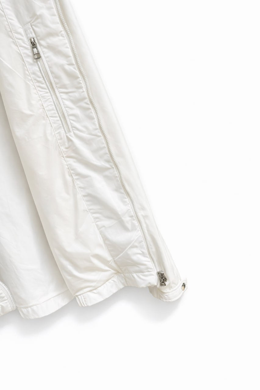 Tricolour Stripe Hooded Jacket – White