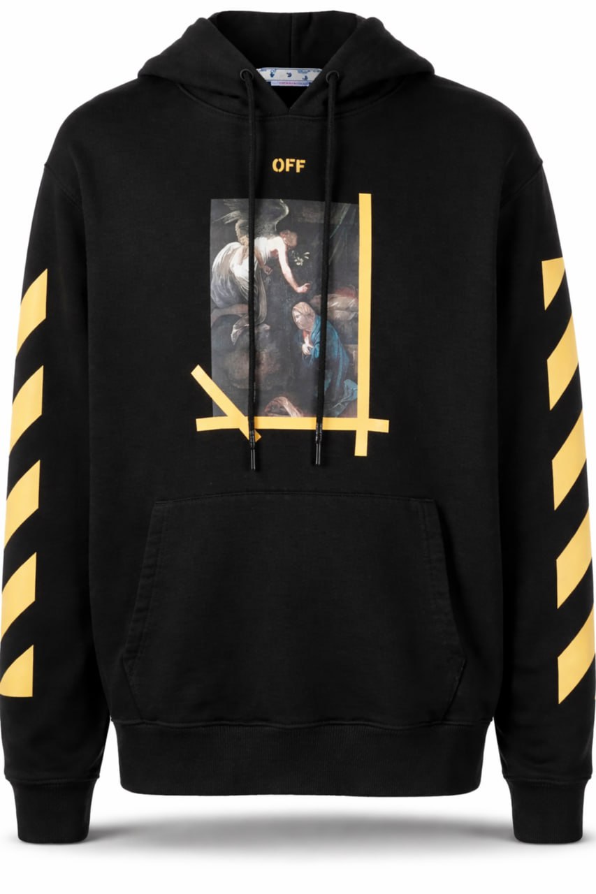 Arrows Graphic Hoodie – Black / Yellow