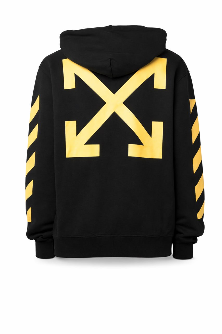 Arrows Graphic Hoodie – Black / Yellow