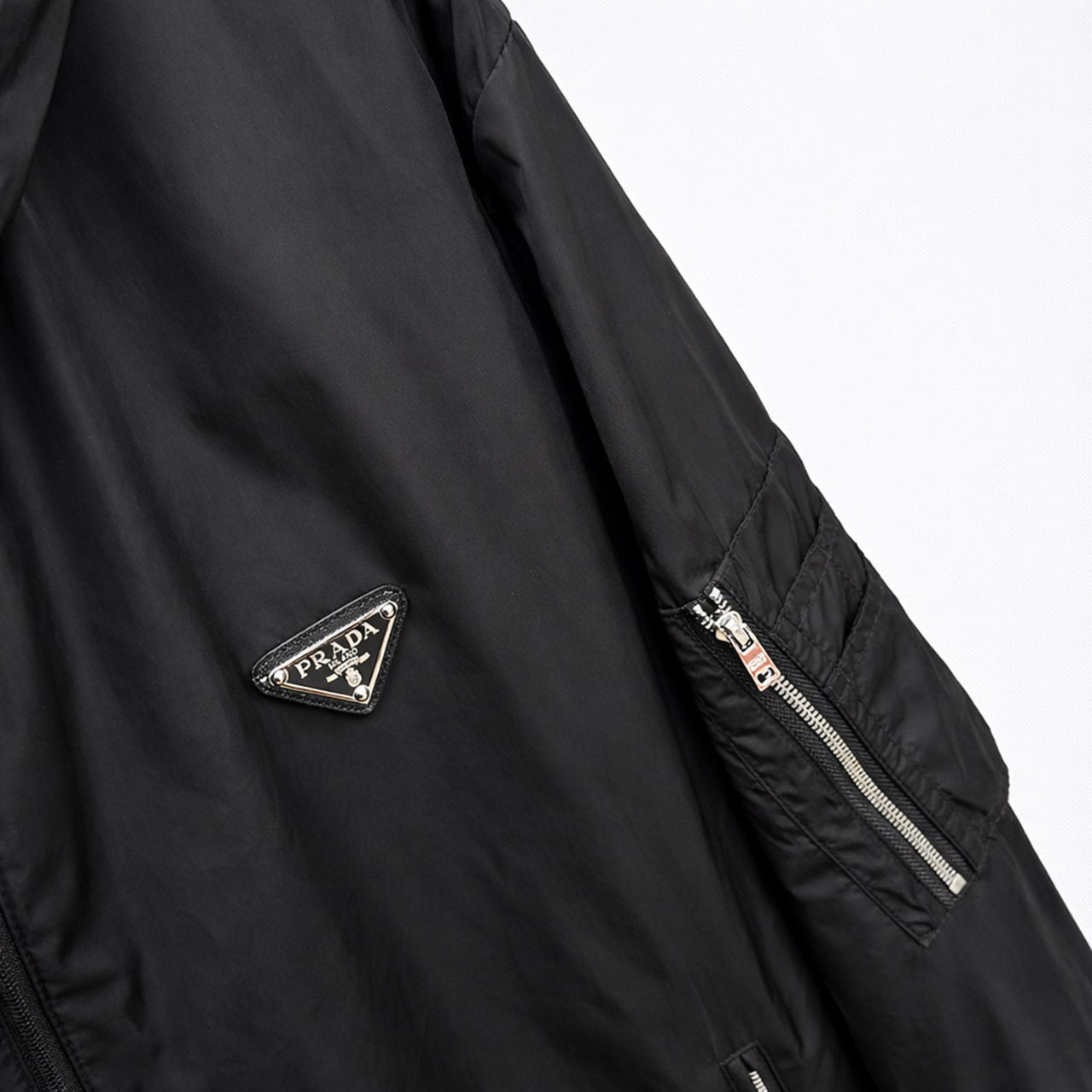 Re-Nylon Hooded Zip Jacket – Black