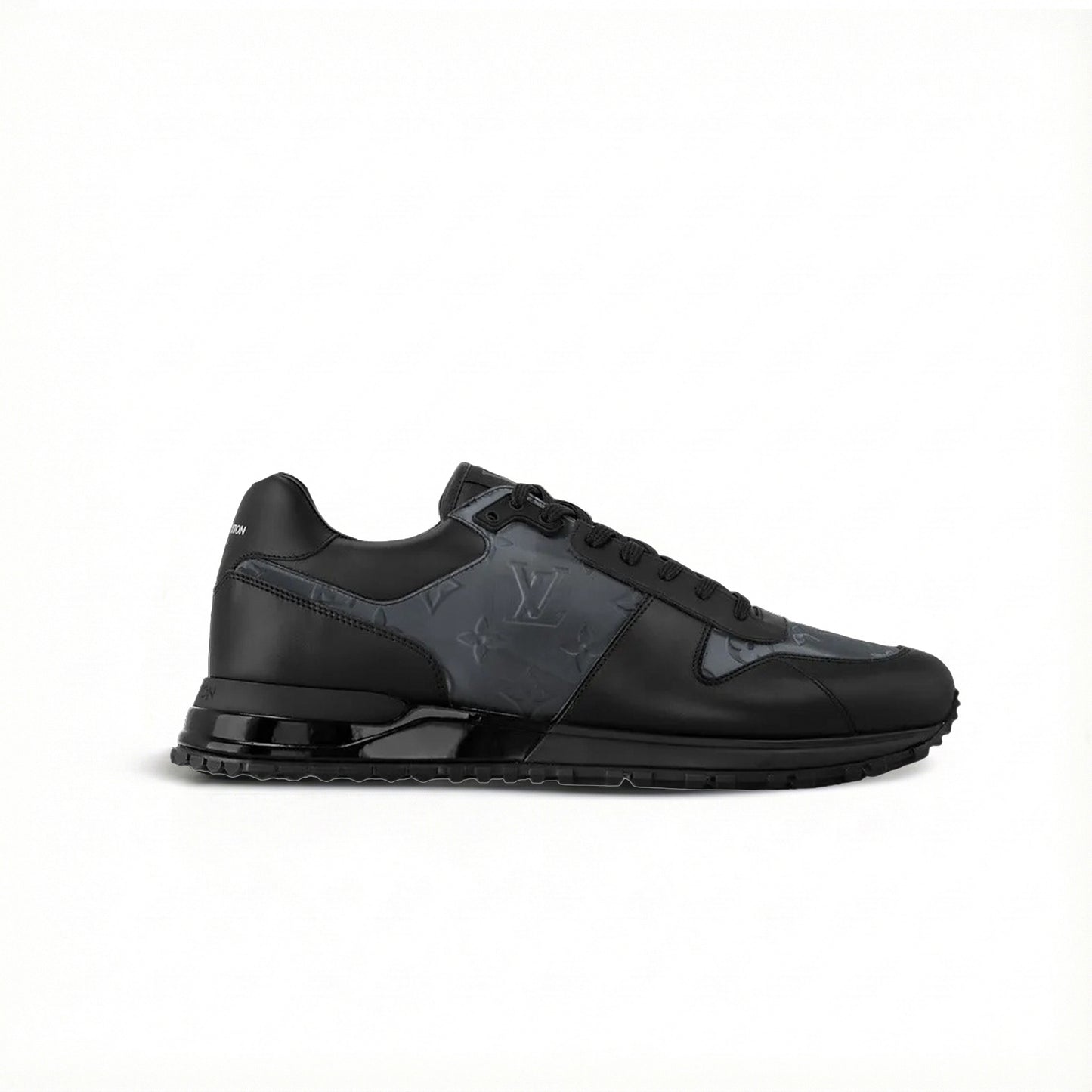 Run Away Sneaker – Black Iridescent Monogram