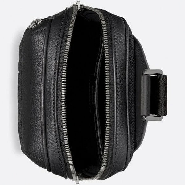 Rider 2.0 Sling Bag in Black Dior Gravity Leather