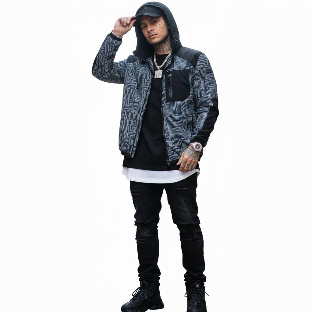 Geometric FF Hooded Jacket