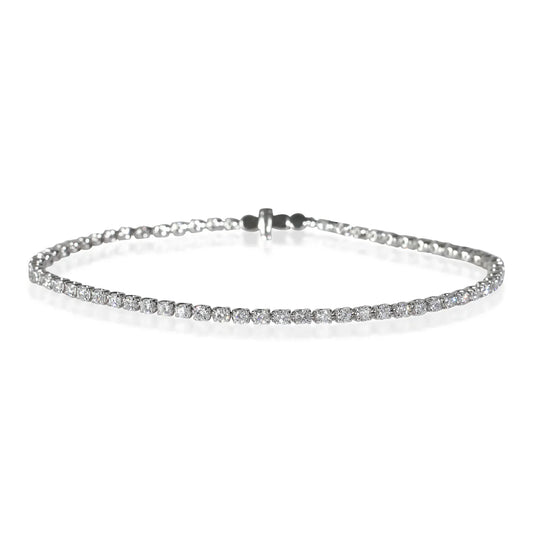 White Gold 2ctw Lab Grown Diamond Tennis Bracelet