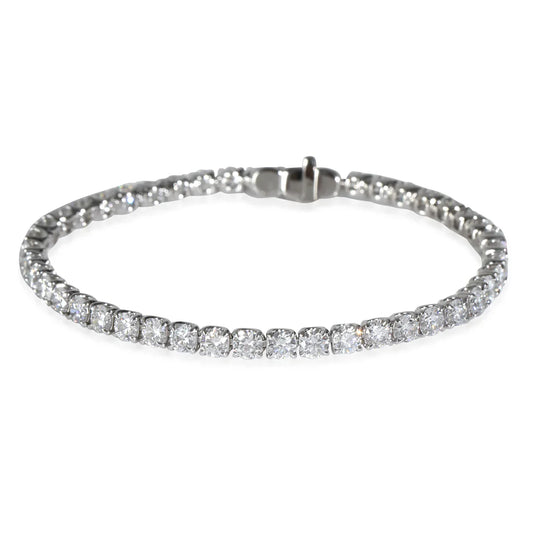 White Gold 9ctw Lab Grown Diamond Tennis Bracelet