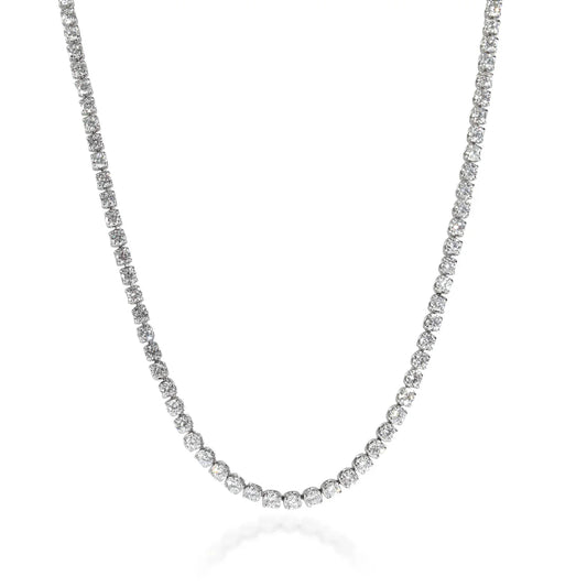 White Gold 7ctw Lab Grown Diamond Necklace